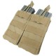 Double M4/M16 Open Top Mag Pouch: *MA19